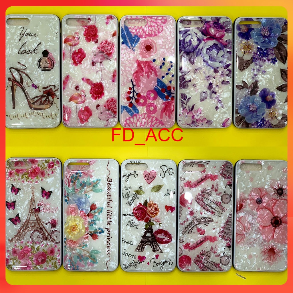 [ Oppo realme 3 / 3 Pro / 5 / 5 Pro / 5I / 5S / 6 / C2 ] Case corak kilat dazling glue casing / CASE