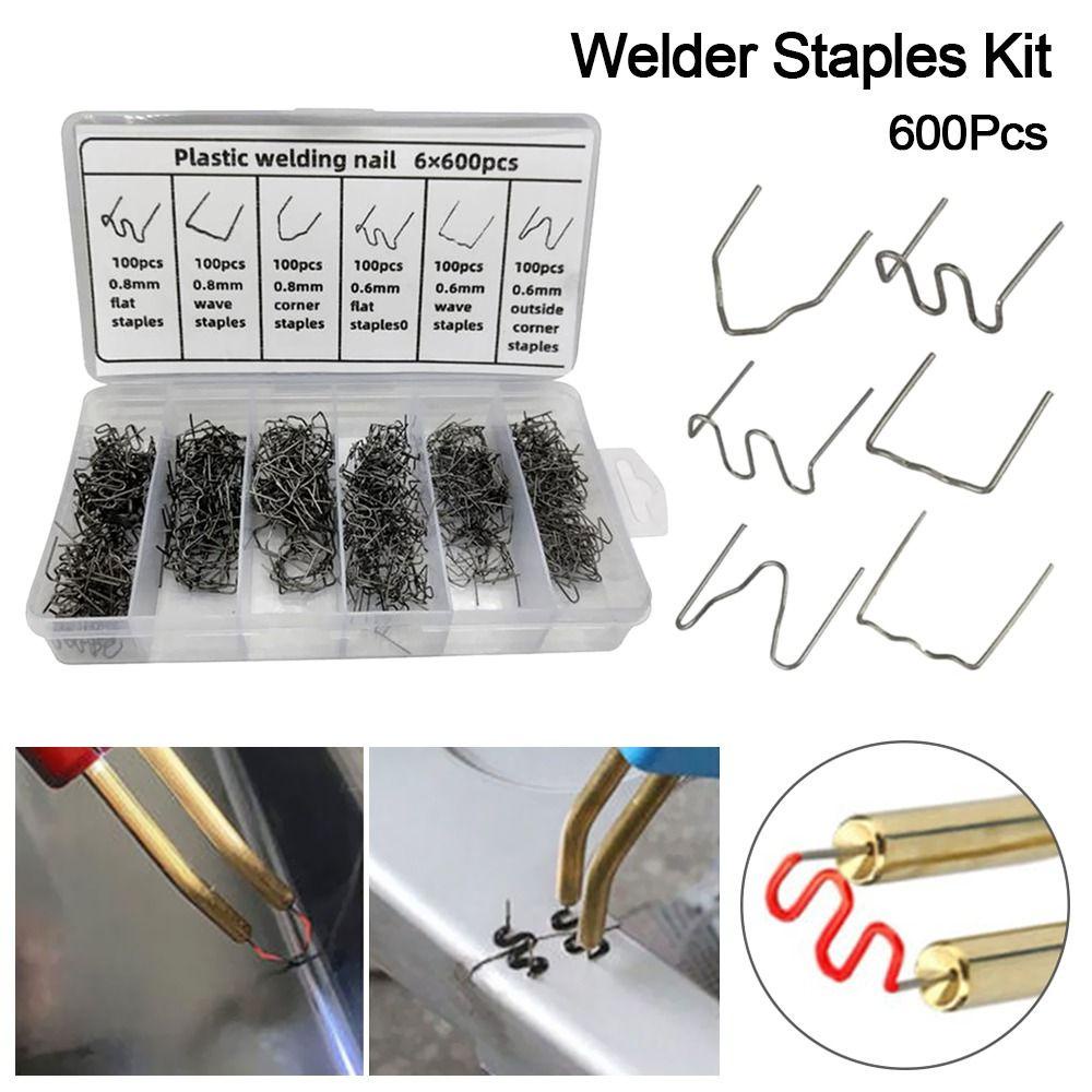 POPULAR Populer 600PCS Repair Welding Nail Perbaikan Las|Welder Staples Kit Kawat Las Bumper Fender