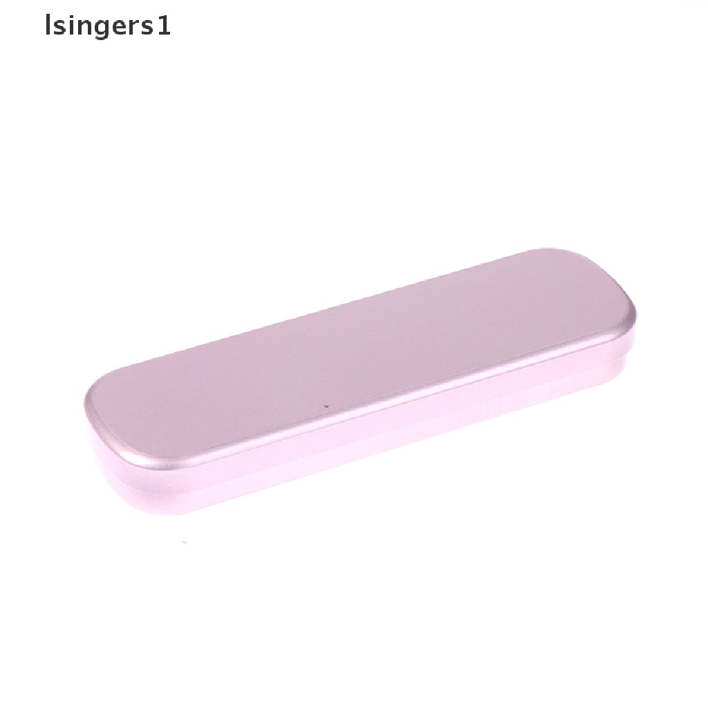 [lsingers1] Tinplate Stationery Box Metal Kotak Pulpen Hadiah Pen Box Kotak Penyimpanan Tempat Pensil Butik