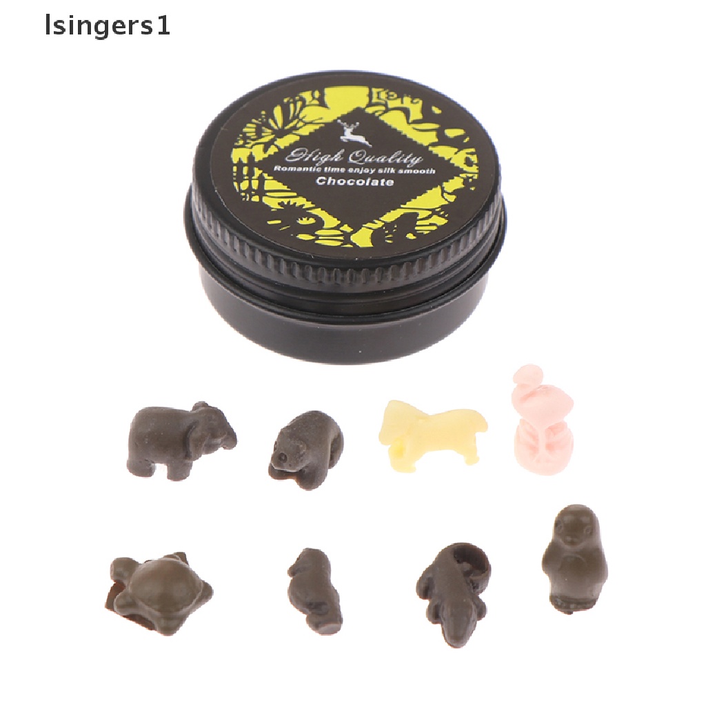 [lsingers1] Skala1per12rumah Boneka Miniatur Hewan Makanan Ringan Coklat Kotak set Pretend Play Food Boutique