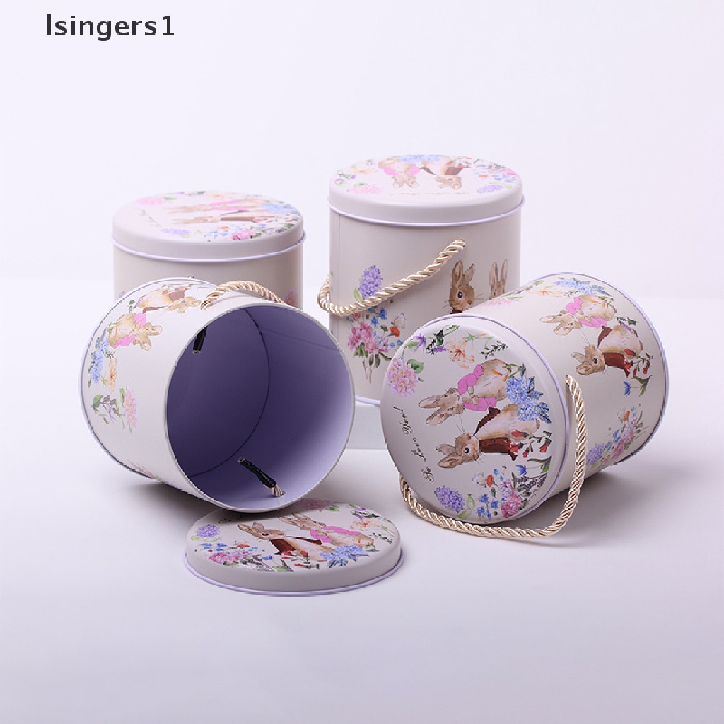 [lsingers1] White Rabbit Toffee Carry Box Vintage Koper Penyimpanan Tin Metal Candy Box Butik