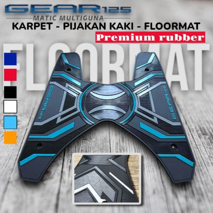 Karpet Mio Gear Bordes alas pijakan kaki premium Yamaha Mio Gear 125