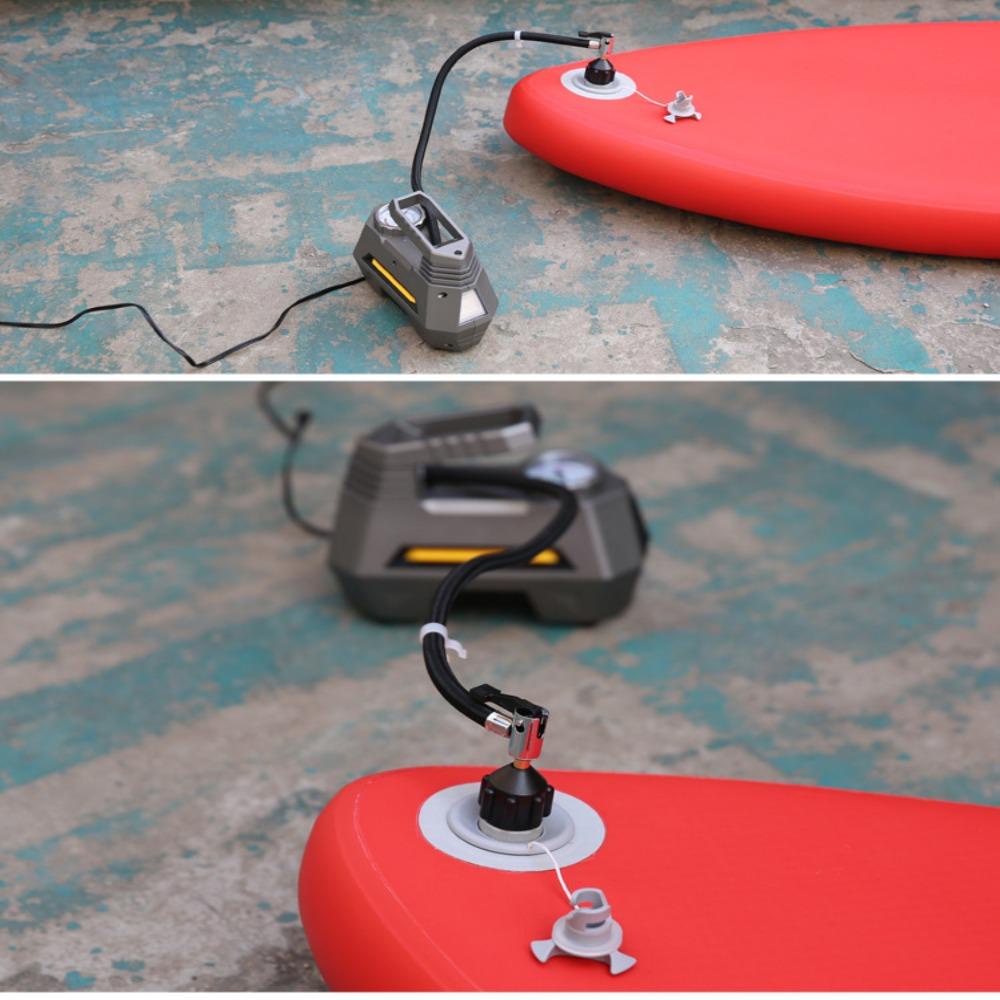 AUGUSTINA Air Valve Adapter Kayak Pompa Tahan Aus Sambungan Papan Transfer Tiup Untuk Papan SUP Dayung Perahu Katup Udara Konversi Kepala