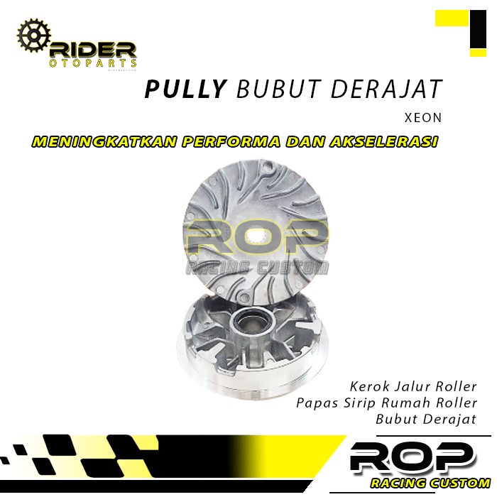 Upgrade Rumah Roller Racing Set Pully Xeon Bubut Derajat