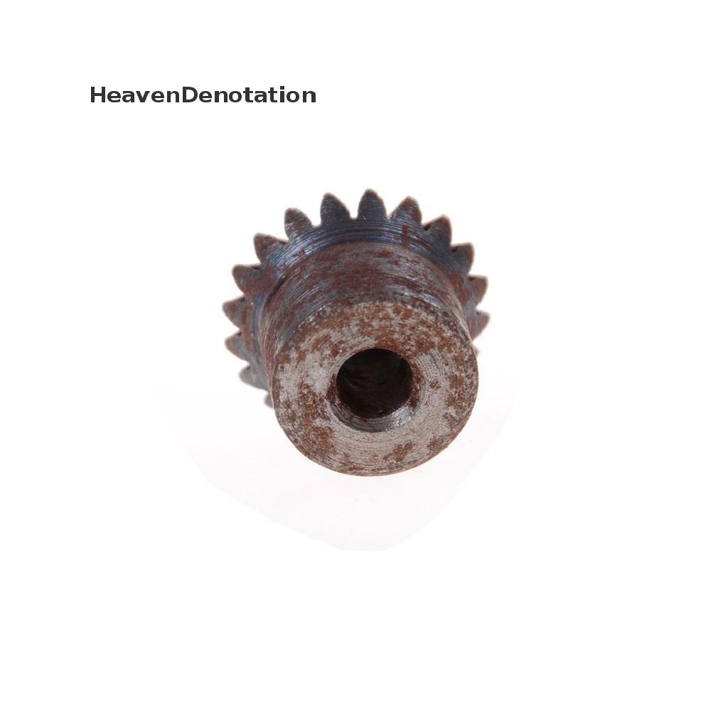 [HeavenDenotation] 2pcs 7mm Metal Bevel Gears 1modul 20gigi Dengan Lubang Dalam 7mm 90derajat HDV