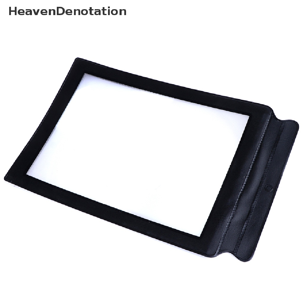 [HeavenDenotation] Perlengkapan Rumah Kantor A4 Kaca Pembesar Lembaran Besar Lensa Alat Bantu Baca Untuk Membaca HDV