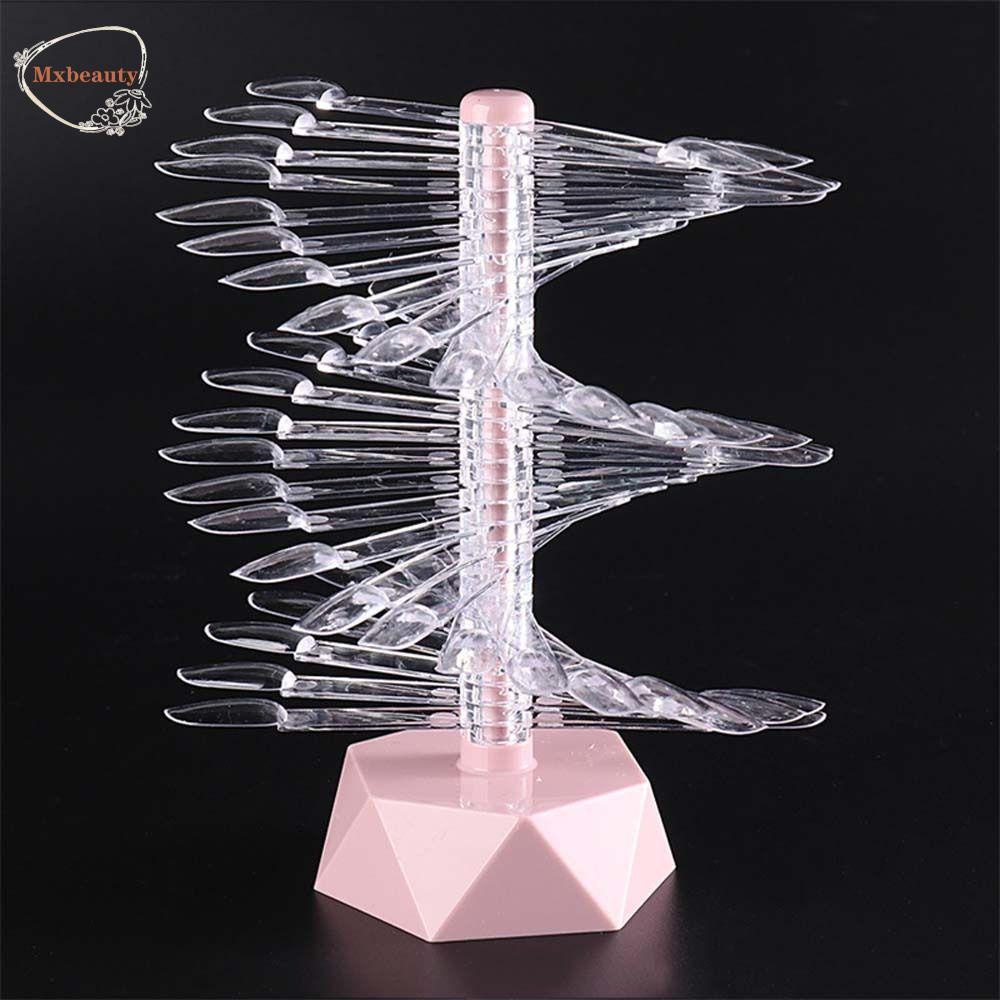 Mxbeauty Nail Art Display Stand Oval Persegi Berbentuk Papan Nail Art Jepang Gel Polish Mandi Nail Art Training Kuku Palsu Spiral Nail Art Tips Rak