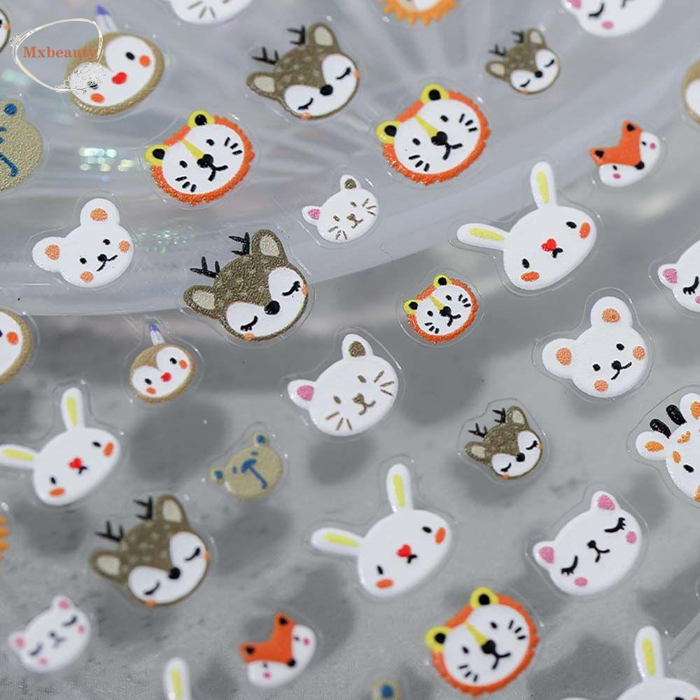 Mxbeauty Stiker Kuku Motif Tahun Baru Cina / Imlek Untuk Nail Art|Kepala Slider Decal Dengan Perekat|Stiker Kuku Untuk Nail Art