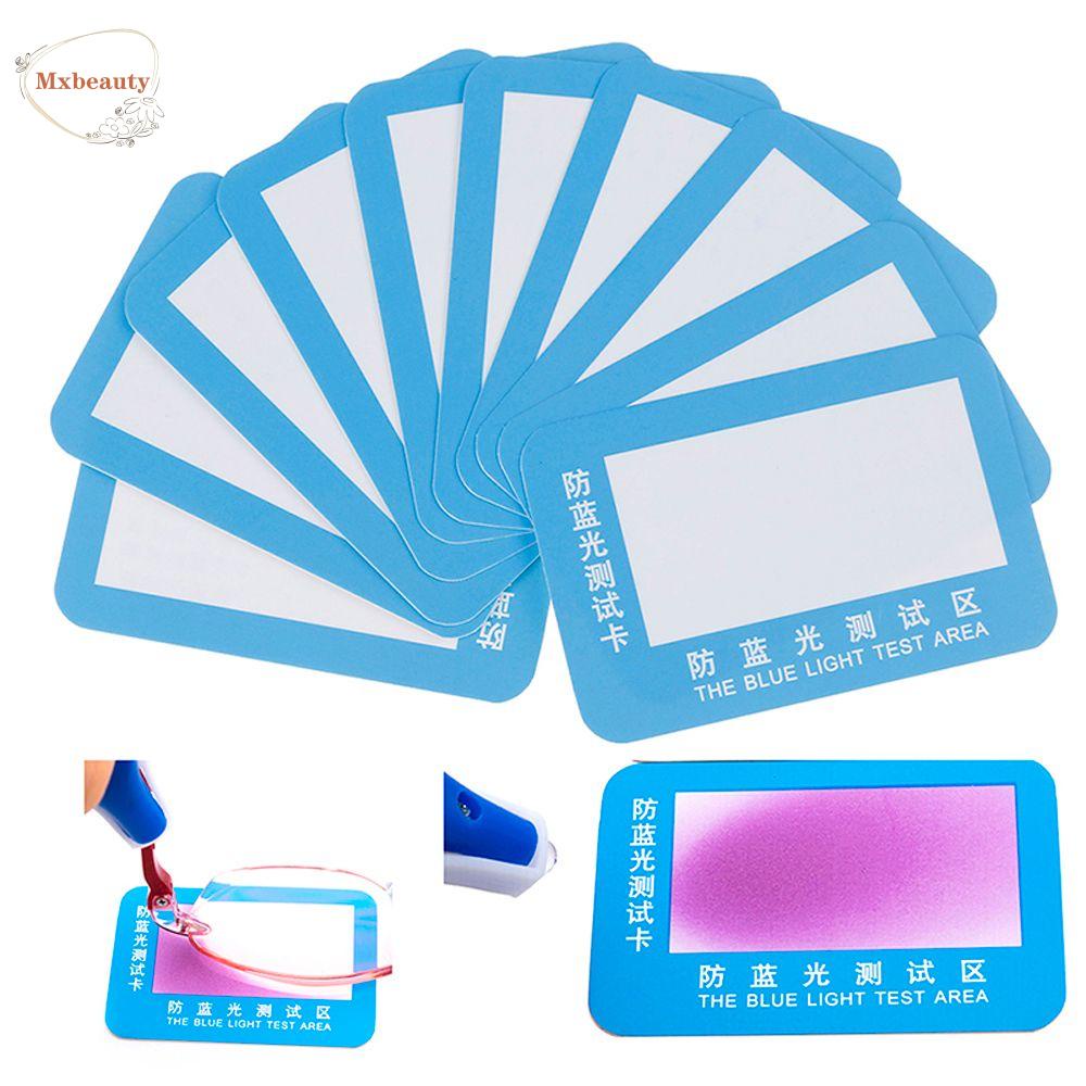 Mxbeauty Anti-Blue Light Test Card Anti Blue Light Glasses Lens Blue Light Generator Glasses Test Light Reusable UV Test Aksesoris Kartu Generator