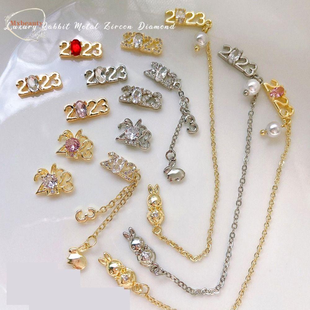 Mxbeauty Zhaocai Kristal Zircon Berlian Imitasi Warna Silver Untuk Dekorasi Nail Art