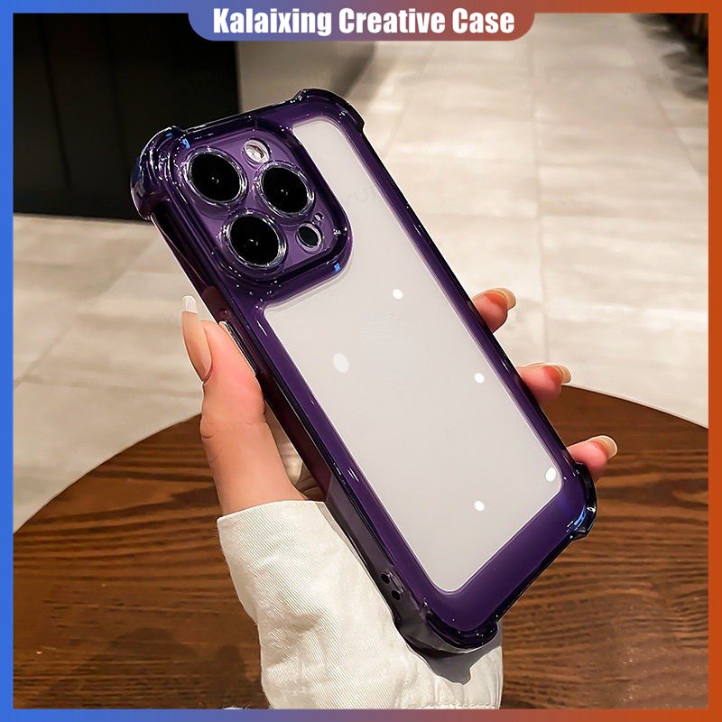 IPHONE Casing Ponsel Bahan Akrilik Transparan Shockproof Untuk Iphone14 11 12 13 Pro Max XS Max X XR