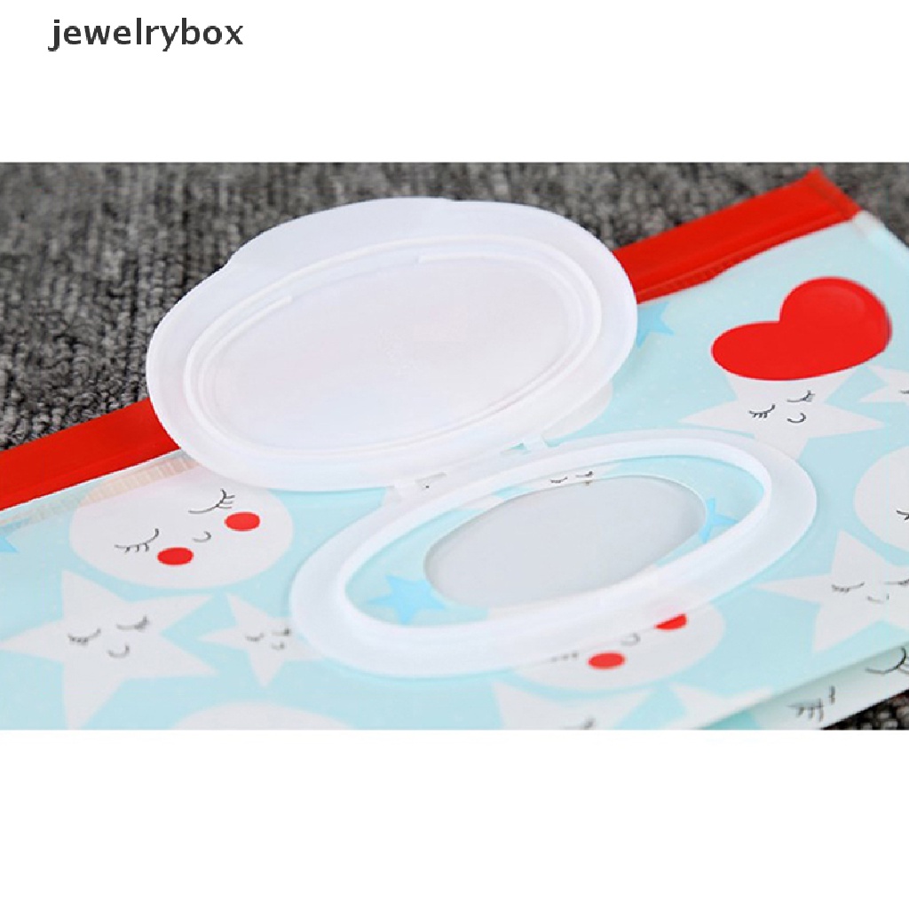 [jewelrybox] Peva Baby Wet Wipe Pouch Wipes Holder Case Flip Cover Reusable Kantong Lap Basah Butik