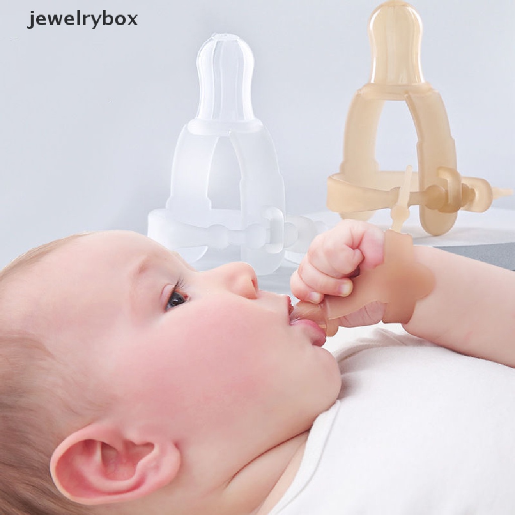 [jewelrybox] Nontoxic Silikon Bayi Anak Anak Finger Guard Stop Thumb Sucking Wrist Band Boutique