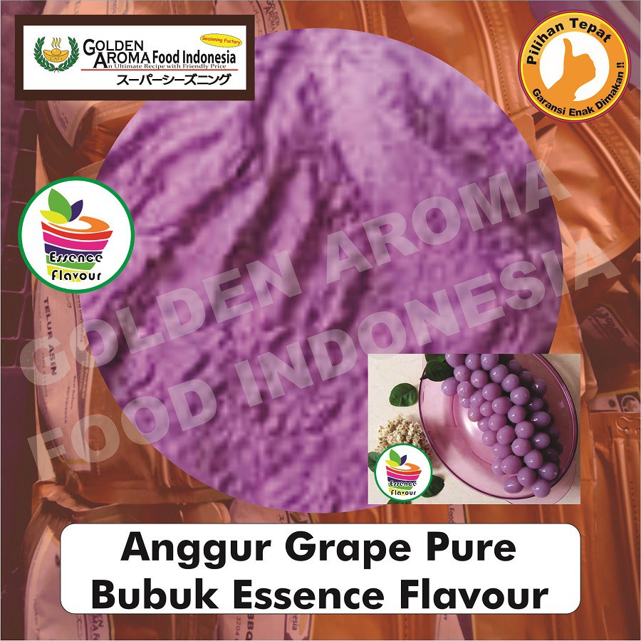 

Bubuk Anggur Grape Pure Efe 1/2kg Essen Flavor Ekstrak Murni 500Gr Tanpa Gula Flavour Esence Extract