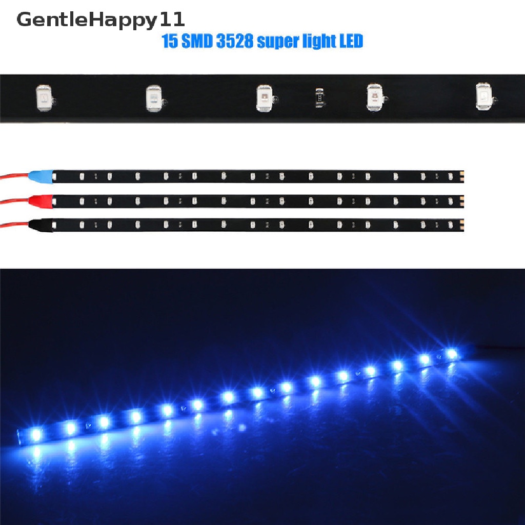 Gentlehappy 6PCS Lampu Underbody LED Strip Motor DC 12V Anti Air Untuk Mobil Motor id