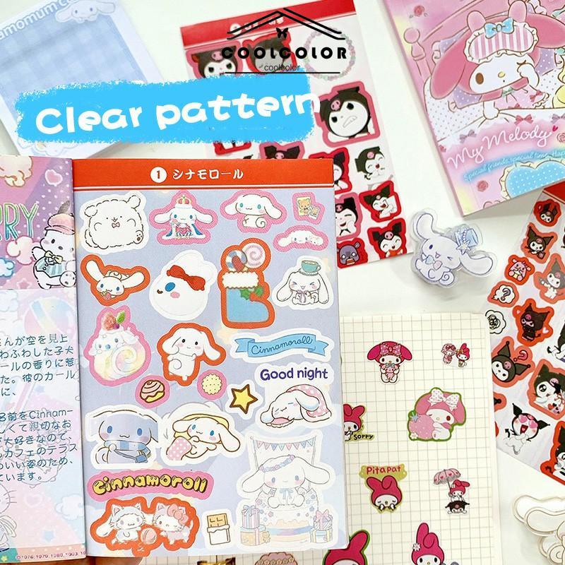 COD❤️450pcs Stiker Kuromi Waterproof Kartun ekorasi DIY Sanrio MELODY CINNAMOROLL Purin- cl