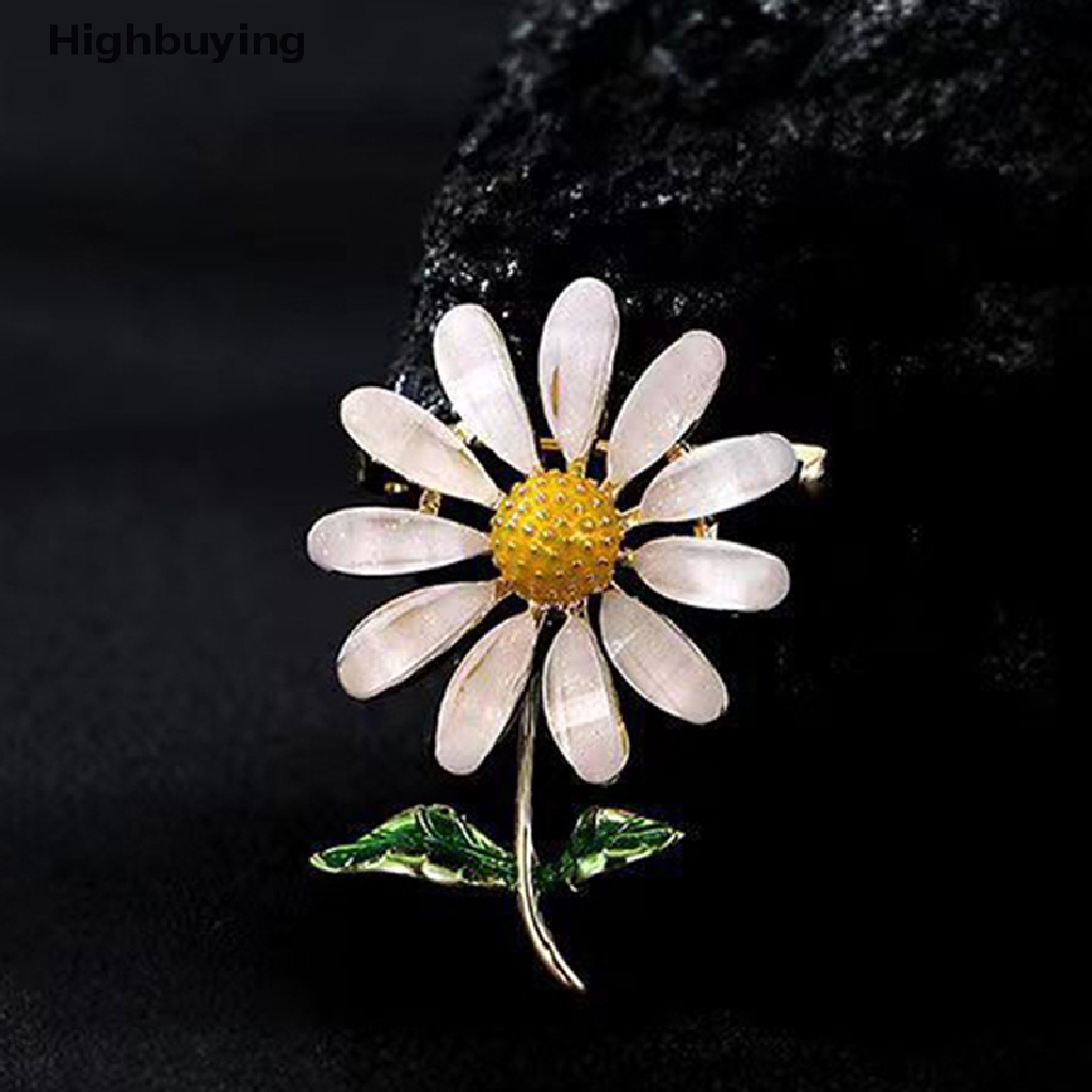 Hbid Enamel Kreatif Daisy Bros Pin Mantel Gadis Paduan Bros Pin Perhiasan Aksesoris Bros Hadiah Liburan Perhiasan Glory