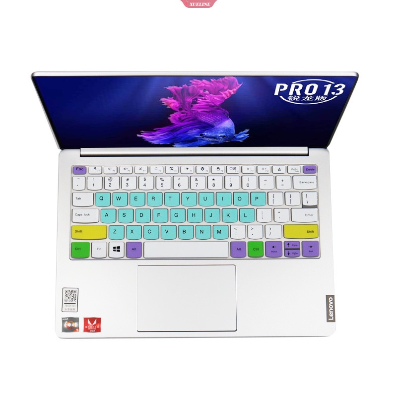 Skin Cover Pelindung Keyboard Silikon Yang Dapat Dilepas Untuk Lenovo Xiaoxin Pro13 13.3 Inch Sarung Keyboard Laptop Desktop Gradien Keyboard Film [ZXL]