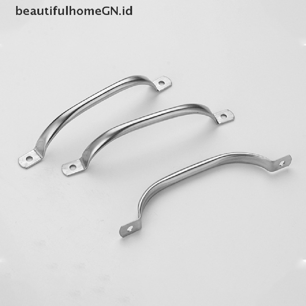 {Cantik} 2pack Knob Pintu Stainless Steel Knob Kabinet Tarikan Laci Silver Knob Lemari Dapur~