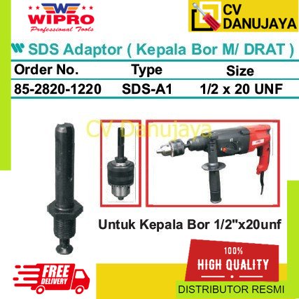 SDS ADAPTOR SAMBUNGAN KEPALA BOR BETON SDS PLUS CHUCK WIPRO MAKASSAR