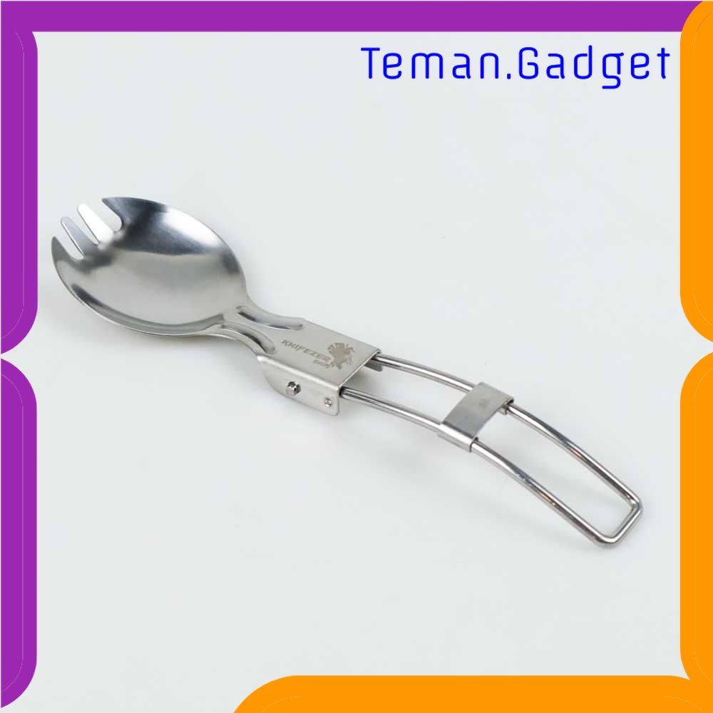 TG - DPR KNIFEZER Foldable Spoon Fork Sendok Garpu Lipat Stainless Steel - SVGF2