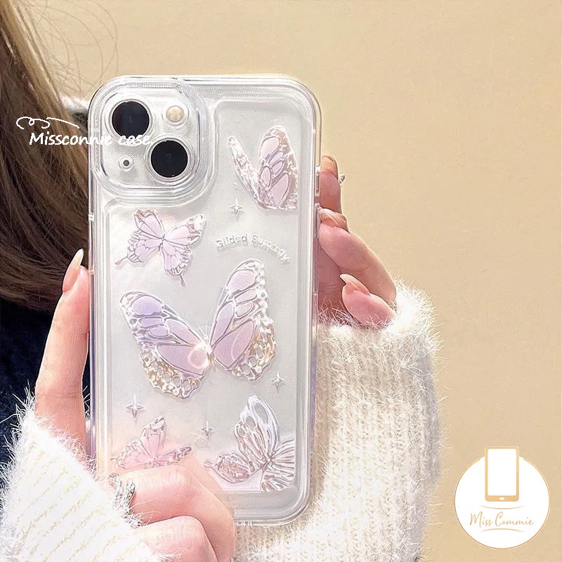 Ins Fantasy Butterfly Case Infinix Hot 10 20s 10t 20 9 8 10s 12i 11s 10s NFC Smart 4 5 6 Plus Hot 9 11 10 12 Play Note 12 G96 12 10 Pro 12 2023 Transparan Lembut Tpu Belakang Sarung