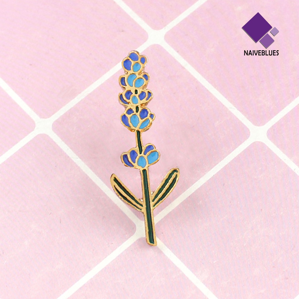 &lt; Naiveblues &gt; Lencana Pin Kancing Bunga Enamel Wanita Cantik Hari Valentine