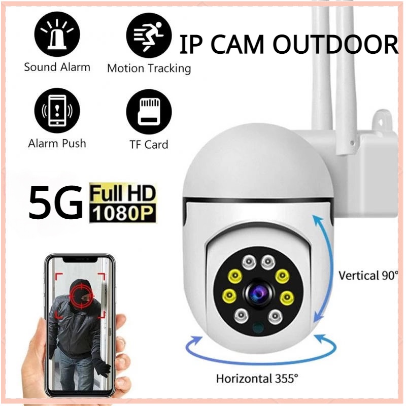 【COD】8MP FHD Kamera CCTV Outdoor Wifi 360 Derajat Wireless IP Camera Full HD IP Camera 1080P Waterproof IP67