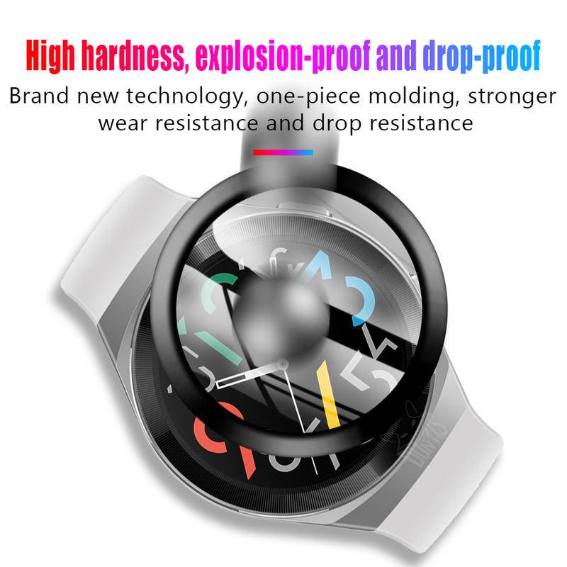 3d Huawei Honor GT2 GT3 GT Migic 2 Pro 42mm 46mm Soft Fibre Glass Film Pelindung Cover Full Screen Protector Case Untuk Huawei GT Fit Watch D2 Runner