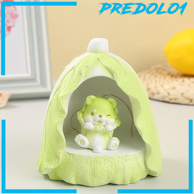 [Predolo1] Lampu Tidur Anjing Patung Resin Modern Portable Kamar Tidur Bayi Sayur Dog Lamp