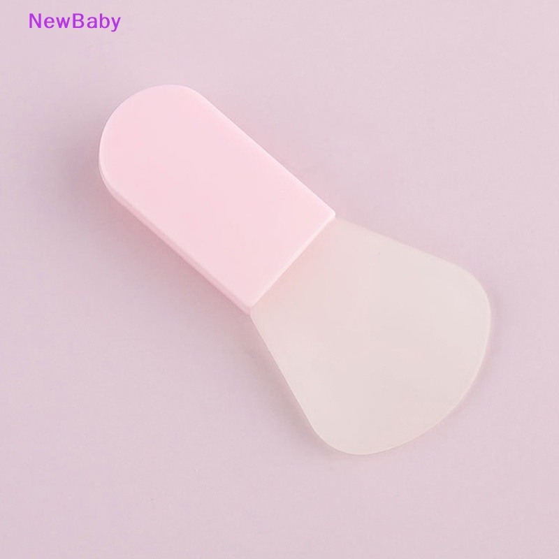 Newbaby 3Pcs/Box Kuas Masker Wajah Silikon Mini Lembut Masker Tongkat Alat Makeup Lumpur Wajah ID