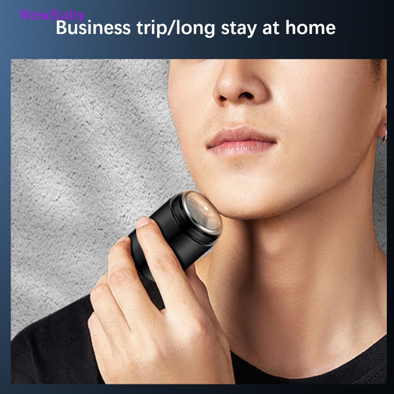 Newbaby USB Rechargeable Mini- Alat Cukur Elektrik Portable Untuk Pria r Home Travel ID