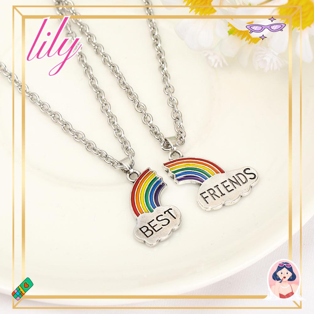 Lily Couple Kalung Fashion Hadiah Valentine Aksesoris Sisters Pendant