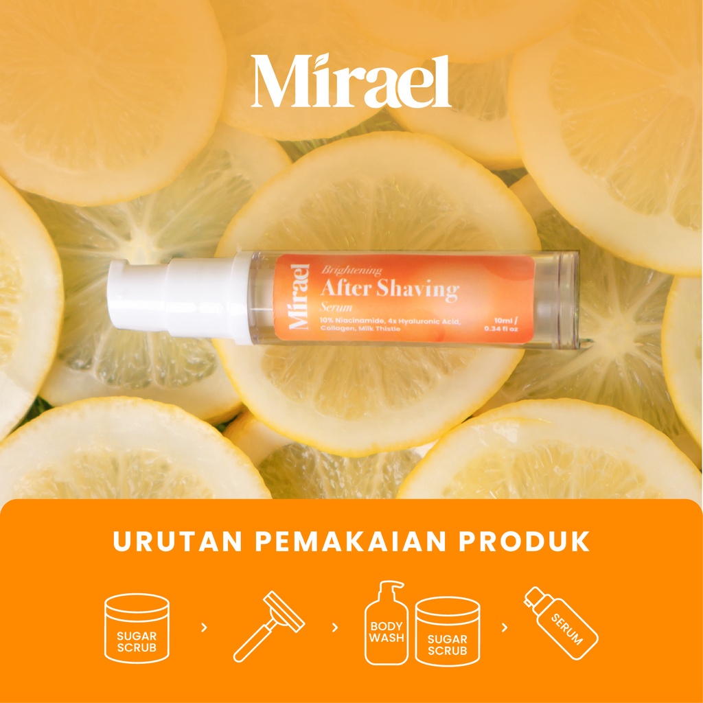 ★ BB ★ MIRAEL Serum Brightening Setelah Cukur ( After Shaving Serum ) - Serum Anti Iritasi Setelah Waxing - ( After Waxing Serum )