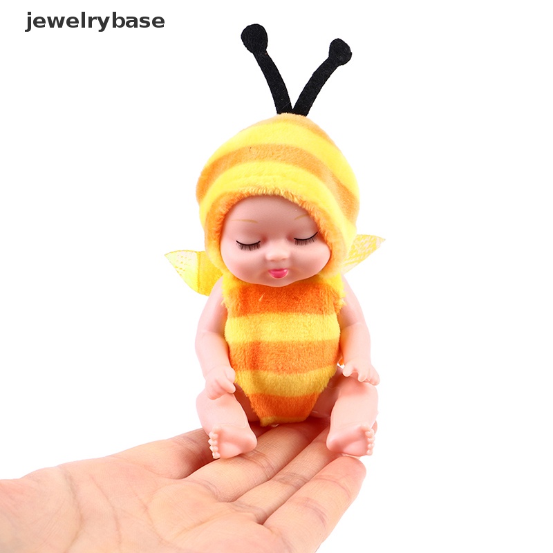 [jewelrybase] 1pc Sleep Baby Doll Hewan Lucu Baby Doll Tinggi 3.5inch Untuk Butik Mainan Anak