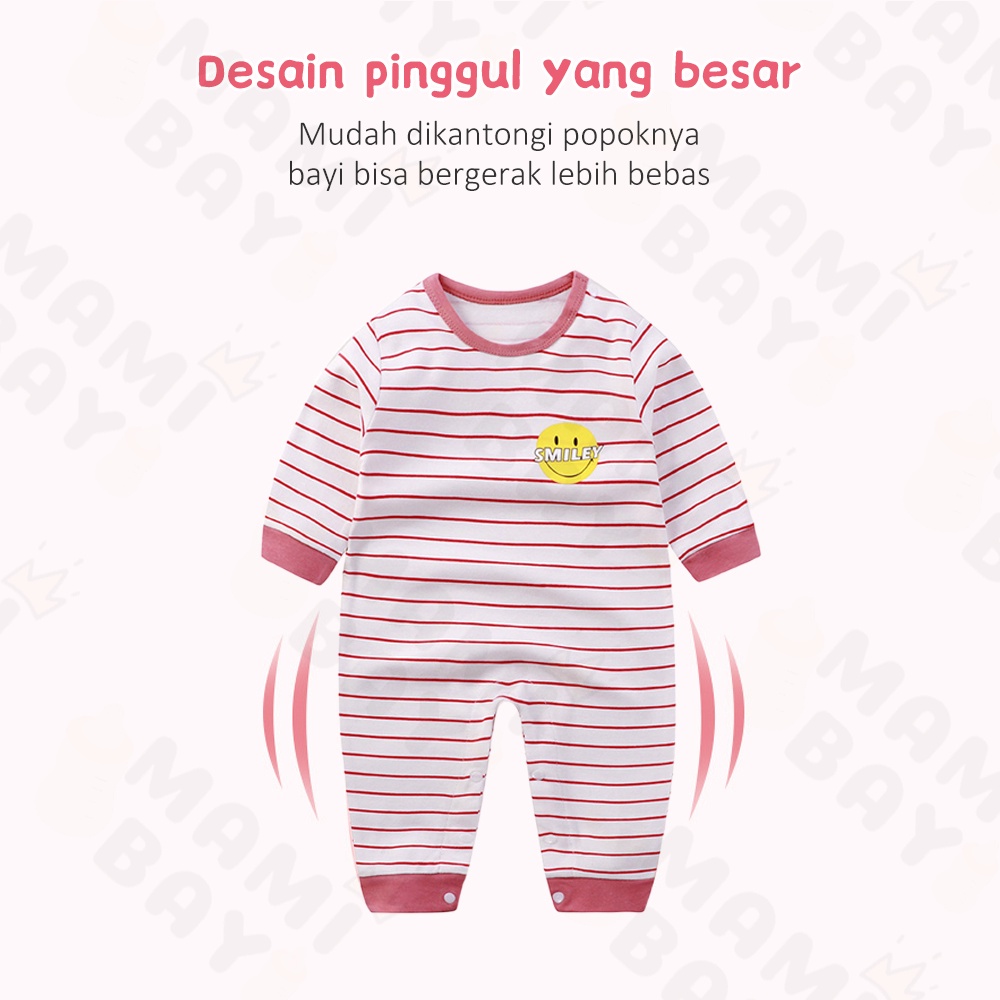 OKEYI baju bayi Jumper pendek bayi motif lucu bodysuit bayi newborn