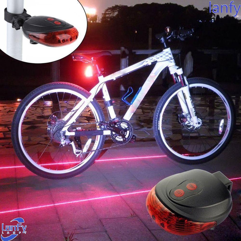 Lanfy Lampu Ekor Sepeda Untuk Sepeda Gunung MTB Aksesoris Sepeda Lampu Lampu LED Laser Sepeda Modifikasi Laser Lampu Belakang