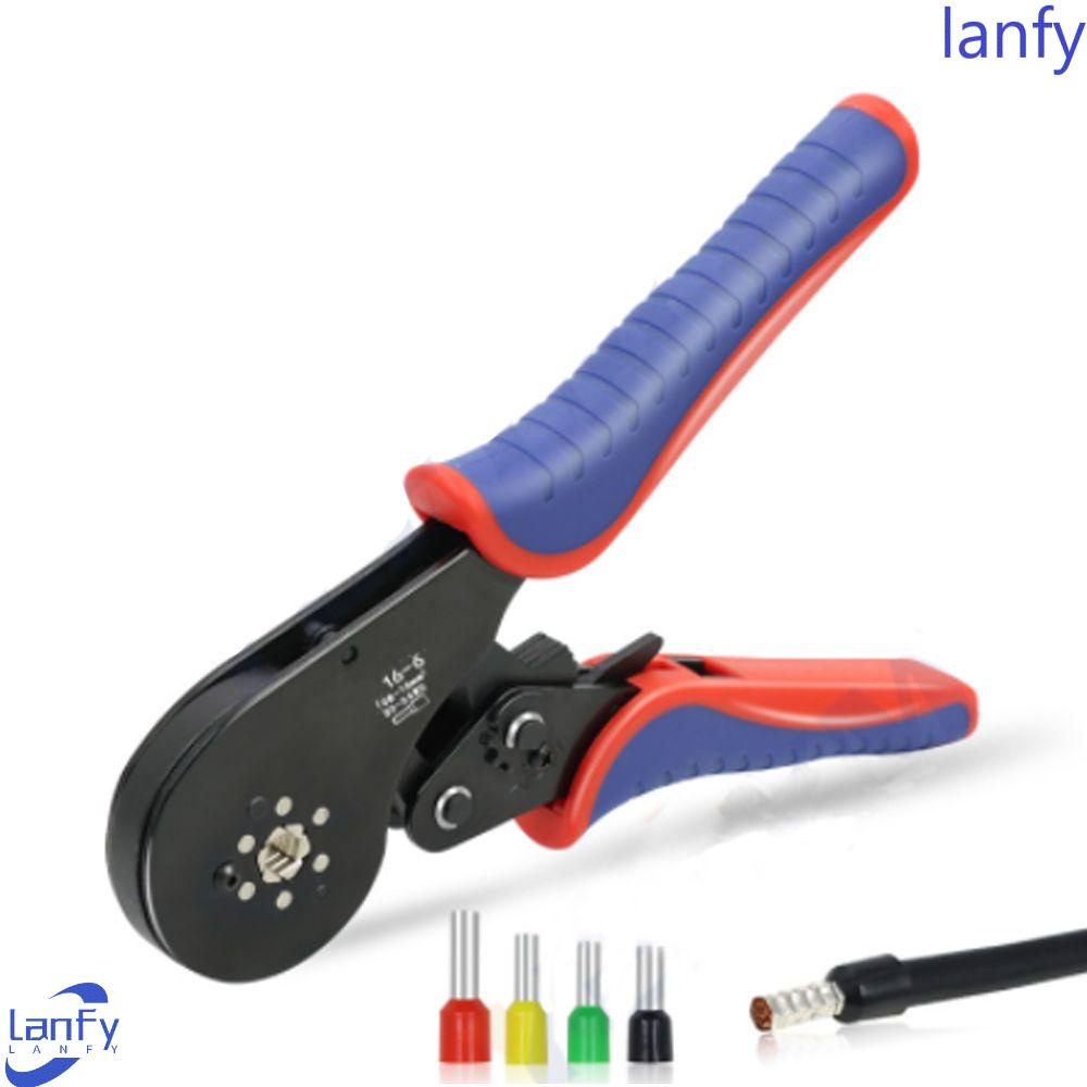 Lanfy 16-6 Terminal Tang Mini Kokoh Tubular Terminal Effortless Klem Crimping Tools