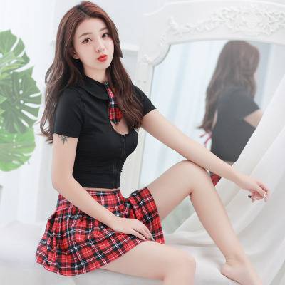 ELC LINGERIE SERAGAM COSPLAY JUMBO BLACK STUDENT PELAJAR