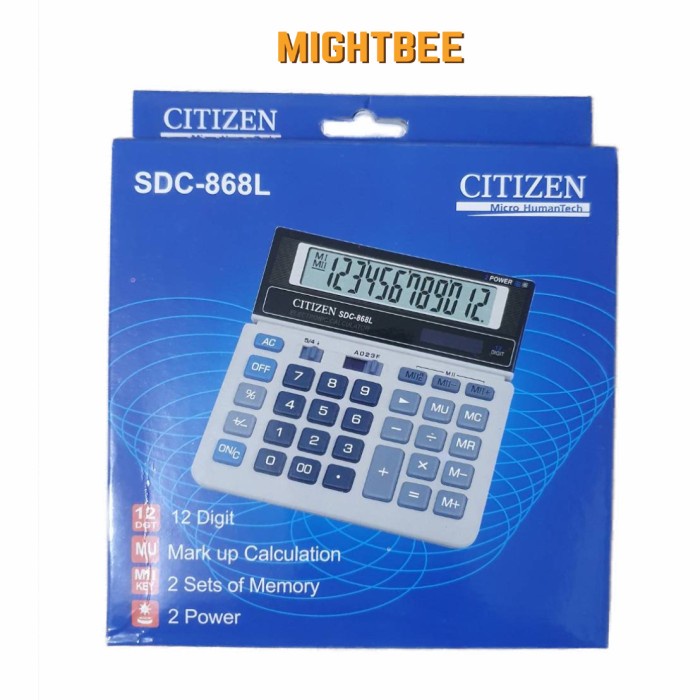 

Kalkulator Citizen SDC 868L - Kalkulator 12 Digit