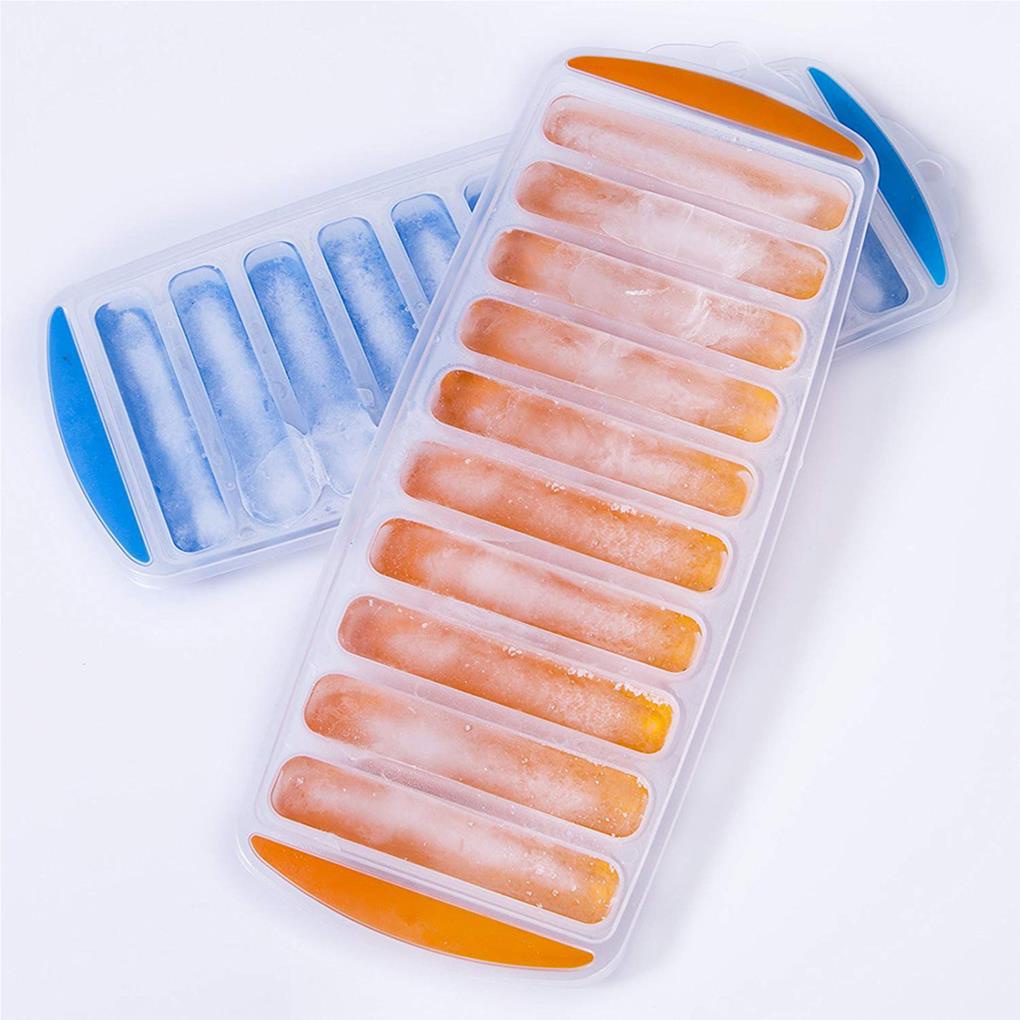 Silicone Ice Stick Cube Tray Mudah Push and Pop Out Cetakan Es Stik Kubus Botol Air Ice Stick Tray Untuk Olahraga Dan Botol Air