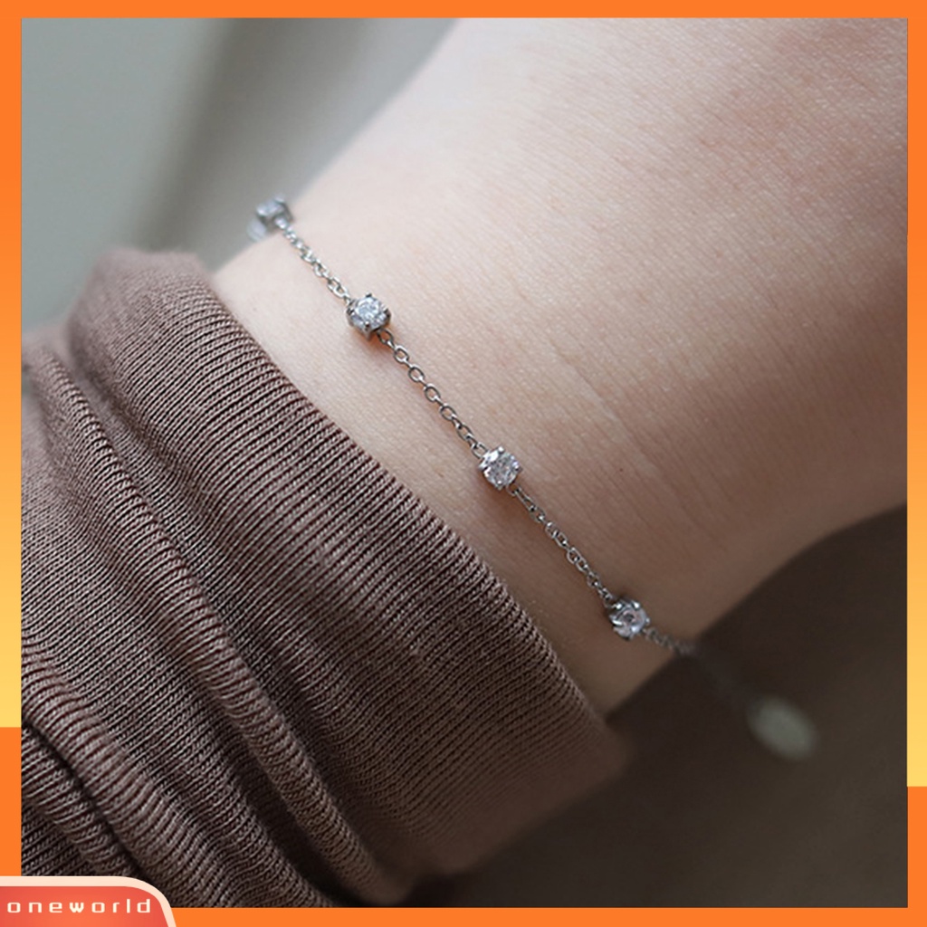 [EONE] Charms Bracelet Electroplating Five Star Charms Adjustable Light Mewah Hias Dekorasi Tidak Alergi Elegan Gelang Rantai Stainless Wanita Aksesori