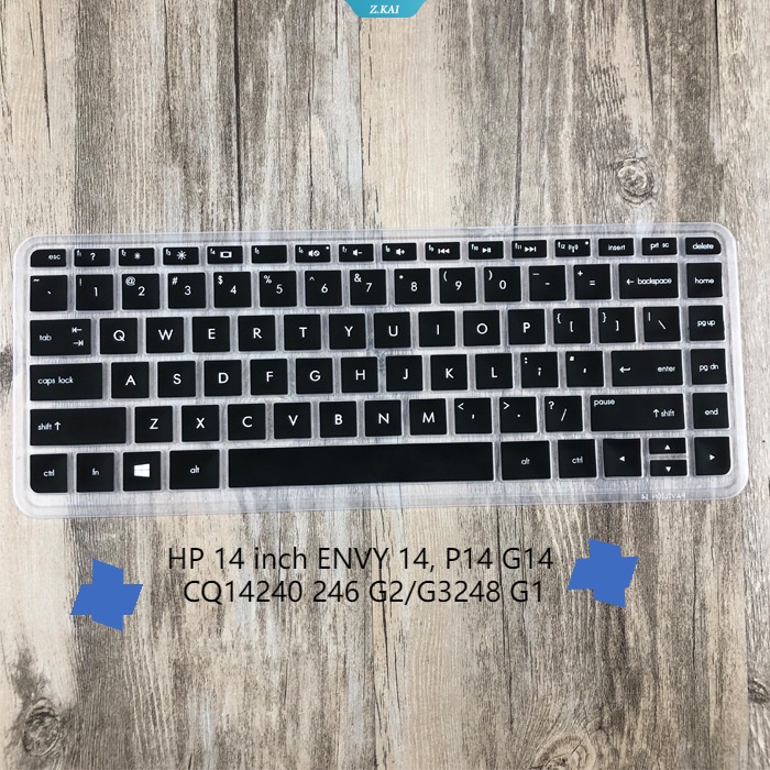 Laptop Model Untuk HP 14inch Envy14, P14 G14 CQ14240 246 G2/G3248 G1 TPU Silikon Sarung Keyboard Dengan Film Perlindungan Keyboard Tahan Debu High Quality [ZK]