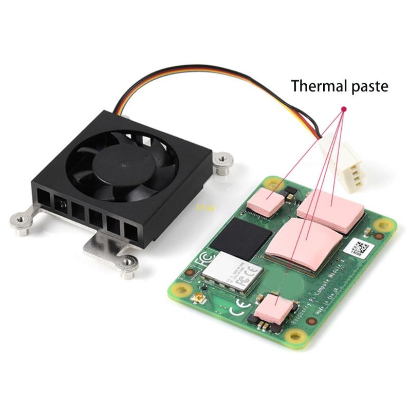 Btsg Heatsink Kit Dengan Thermal Untuk Raspberry Pi Compute Model4 3007kipas Pendingin