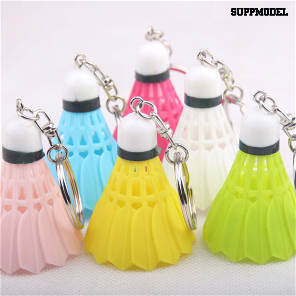 [SM Auto] Gantungan Kunci Mini Badminton Pendant Key Ring Holder Ransel Pouch Gantung Dekor