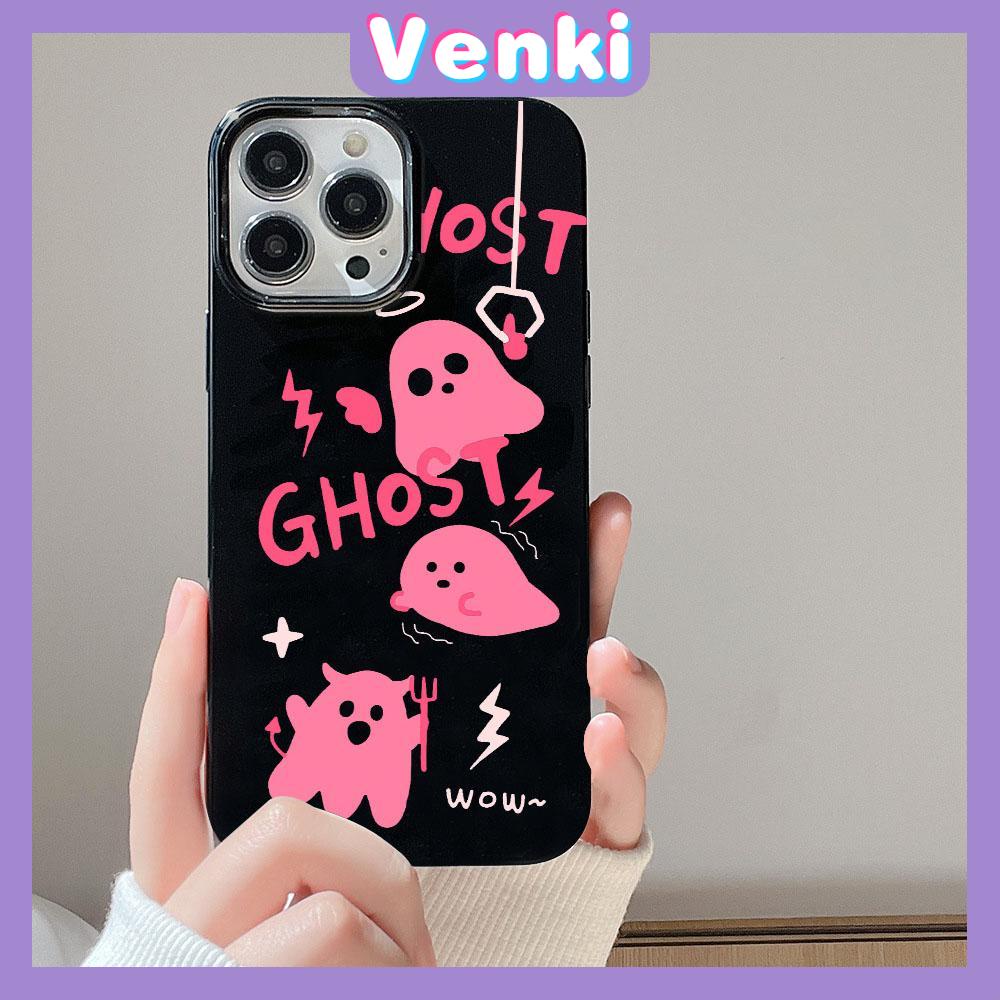 VENKI - For iPhone 11 iPhone Case Black Glossy TPU Soft Case Shockproof Protection Camera Angel Devil Compatible with iPhone 14 13 Pro max 12 Pro Max xr xs max 7Plus 8Plus