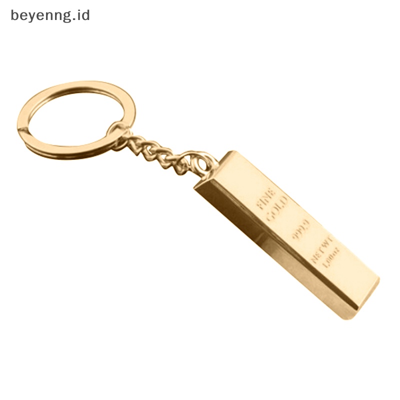 Beyen Fashion-Metal-Faux-Gold-Bar-Kunci ID