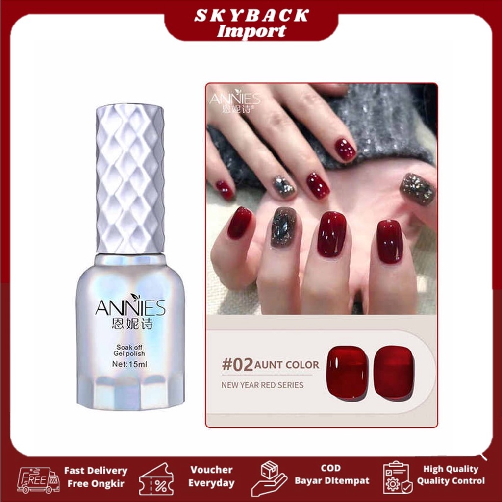 Annies Kuteks Gel New Year Red Series 15ml