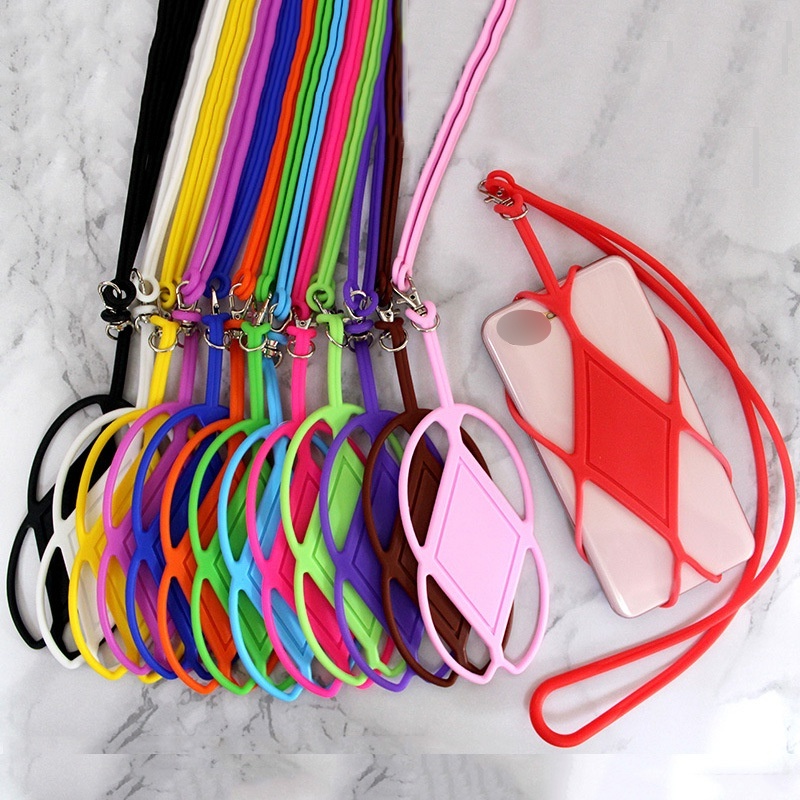Lanyard Ponsel Tali Silikon Lanyards phone Case Ponsel lanyard Holder Case Cover Dengan Tali Gantung Leher Untuk lanyard Ponsel Pintar