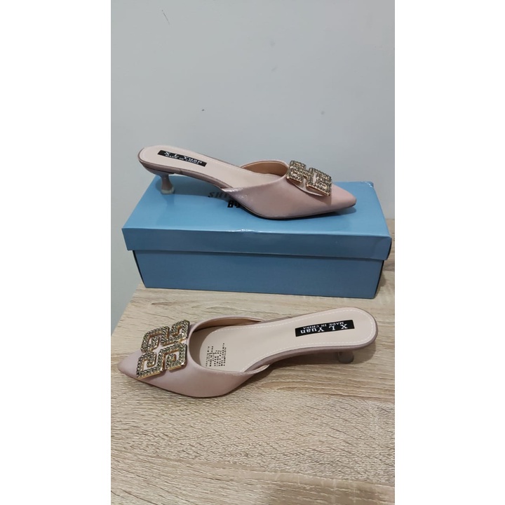 [JY] 1415 Sepatu Wanita Heels Hak 408 Gi*ven*chy ELEGAN CANTIK Pesta Keren Trend Kualitas Bagus Impor PREMIUM